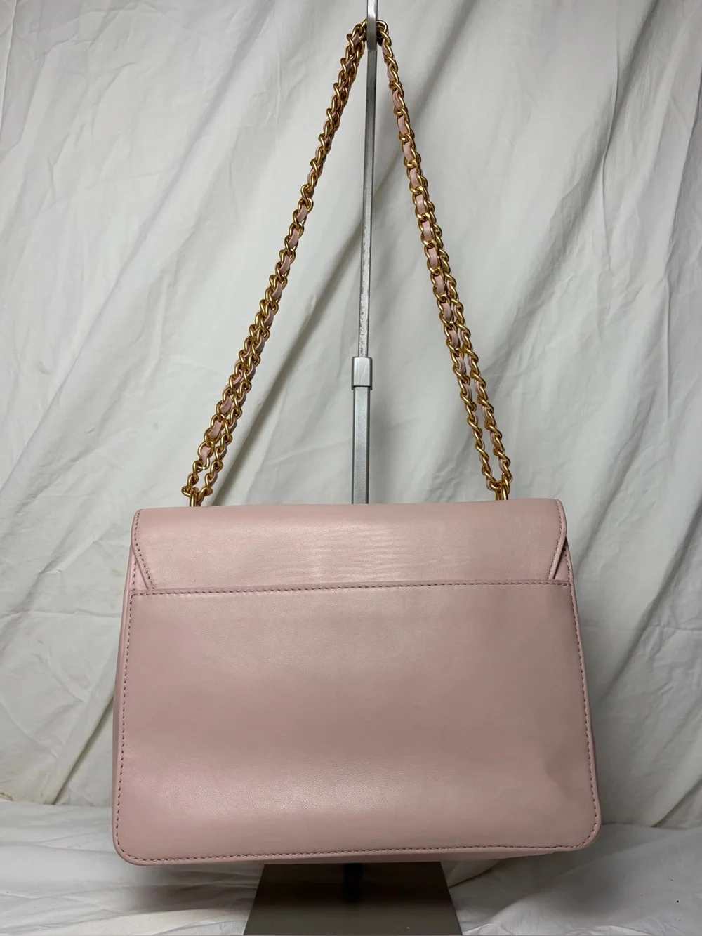 Tory Burch Britten Pink Leather Chain Shoulder Crossbody Bag - Picture 5 of 11